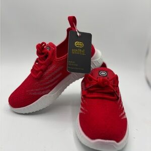 Mark Ecko Unltd Red Sneakers boys size 1 NWT